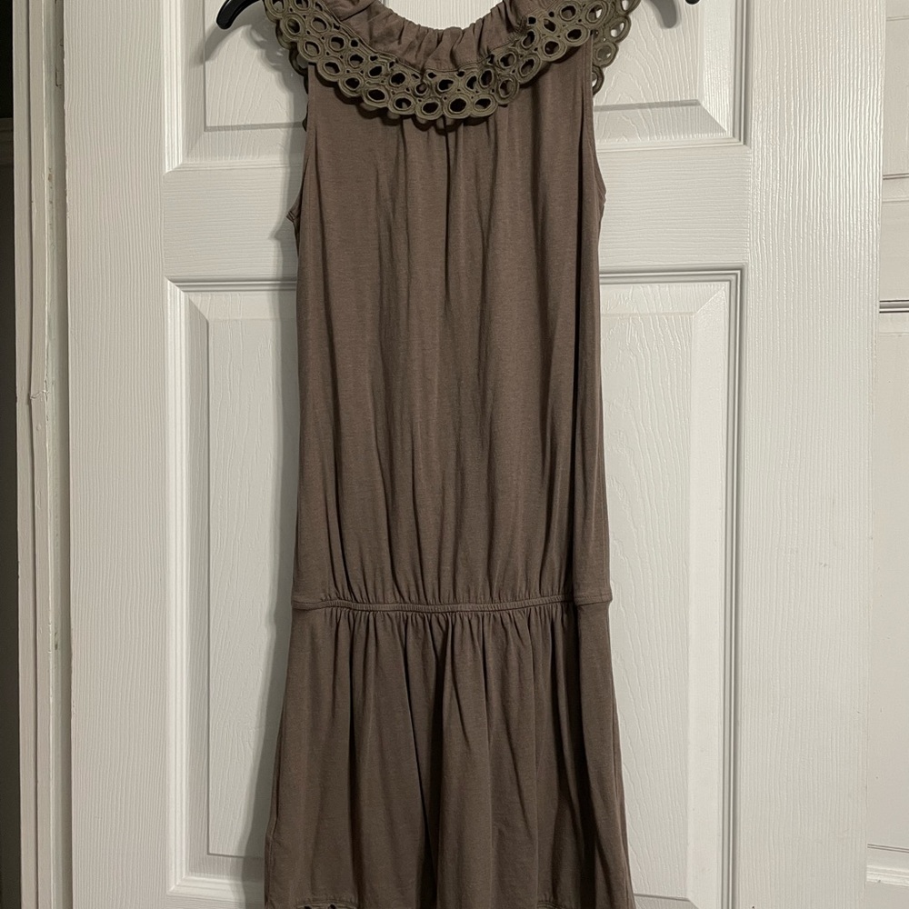 Olive green Express brand soft cotton dress. Size XS